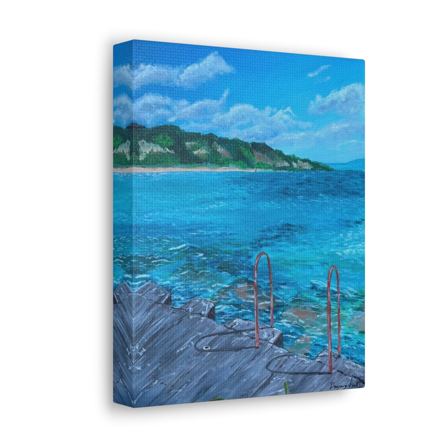 Canvas Prints Michigan Acrylic Painting