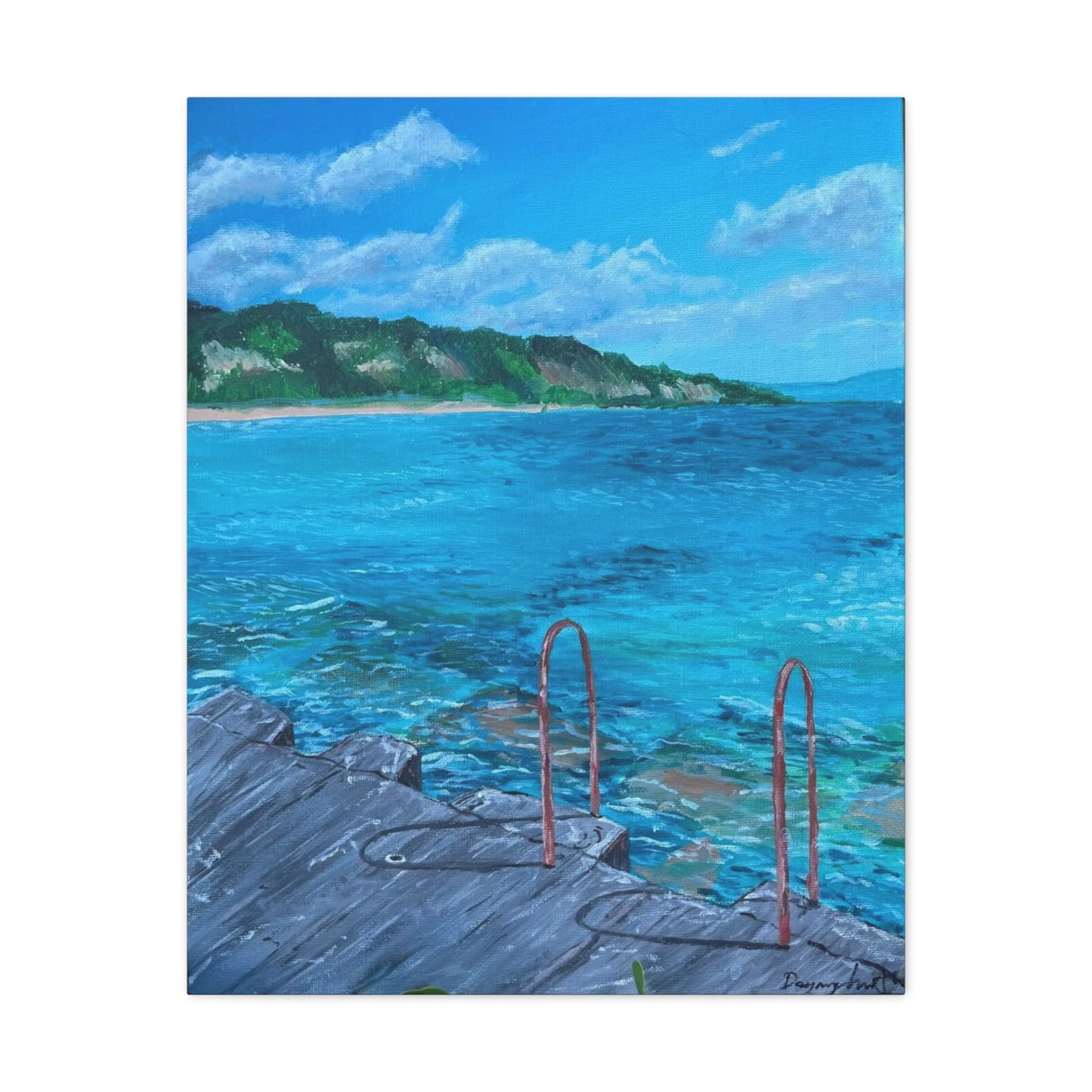 Canvas Prints Michigan Acrylic Painting