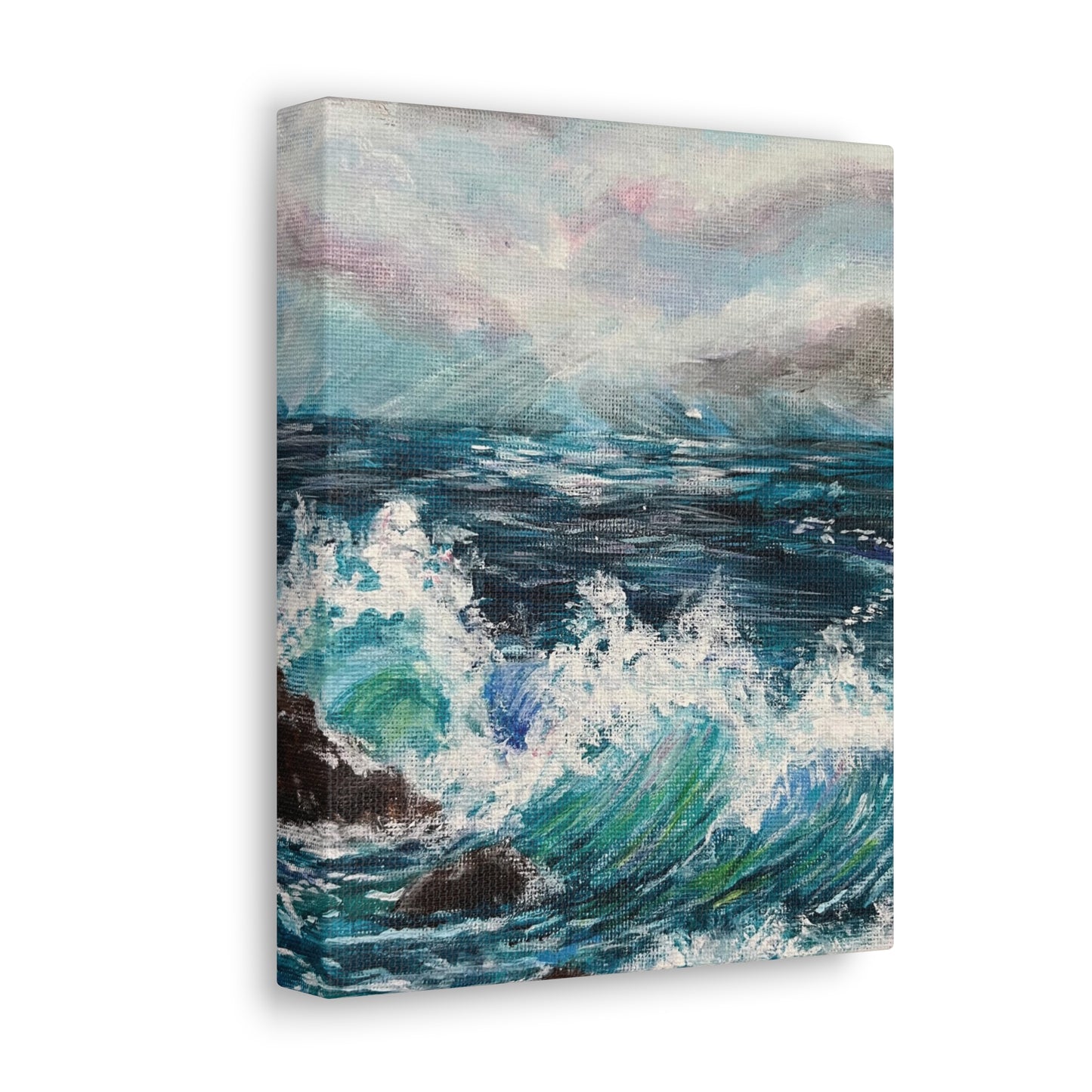 Crashing Waves Painting