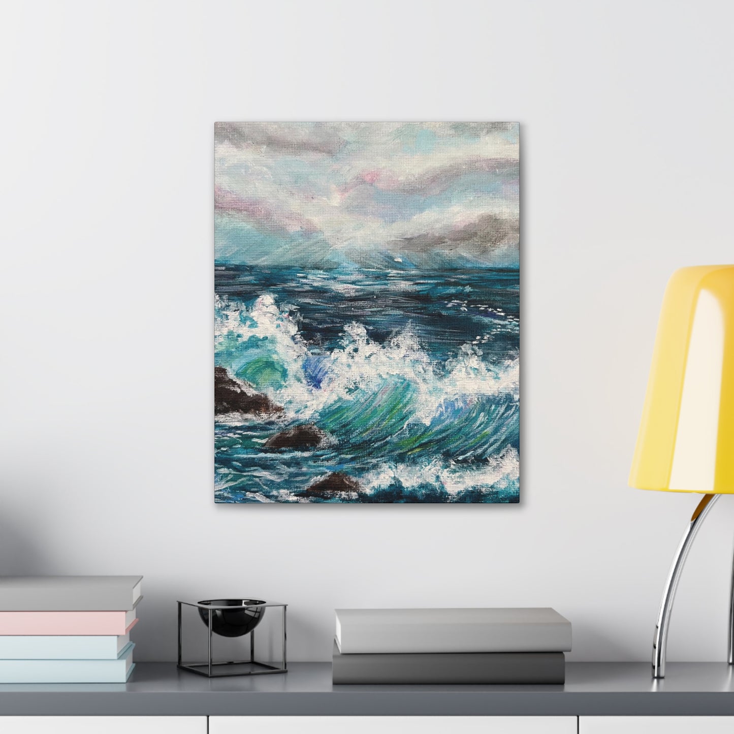 Crashing Waves Painting